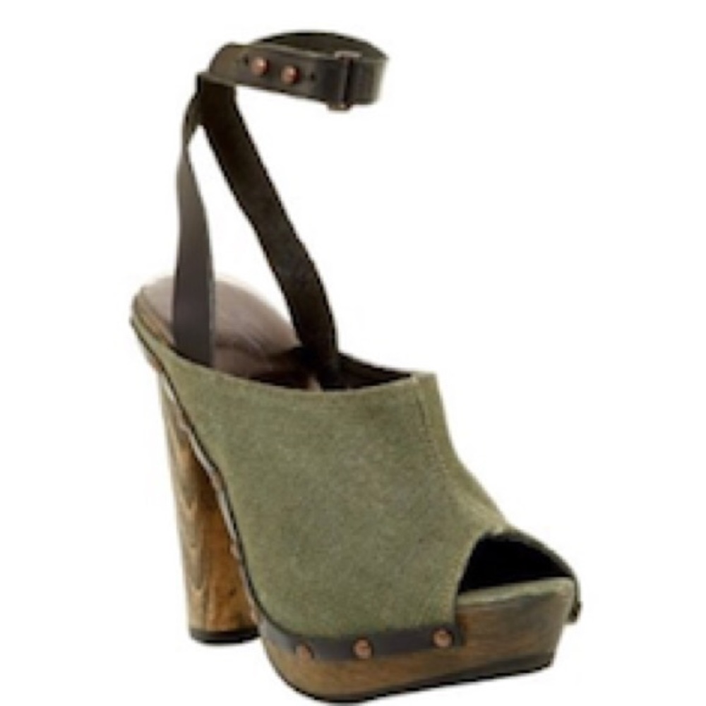 Moody Woody Yumu Peep Toe Mule - size 8 (38 EU)